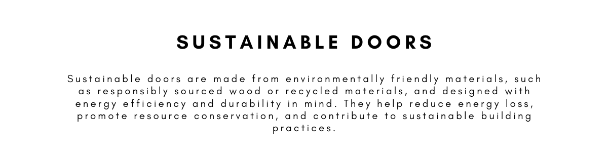 Sustainable Doors