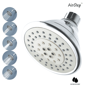 AIROXY WATER SAVING SHOWER HEAD 5 FLOW IN 1 - AO5R