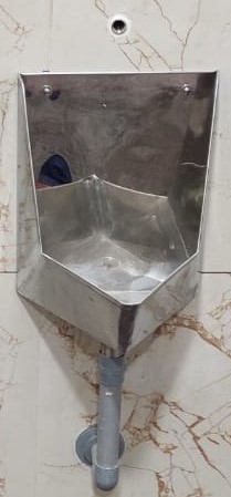 Stainless Steel Water free Urinal Corner Zeroflush™