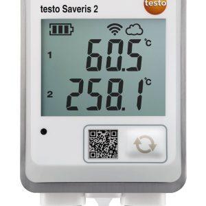 testo Saveris 2-T3 – WiFi data logger with display and 2 connections for TC temperature probes(testo Saveris 2-T3)