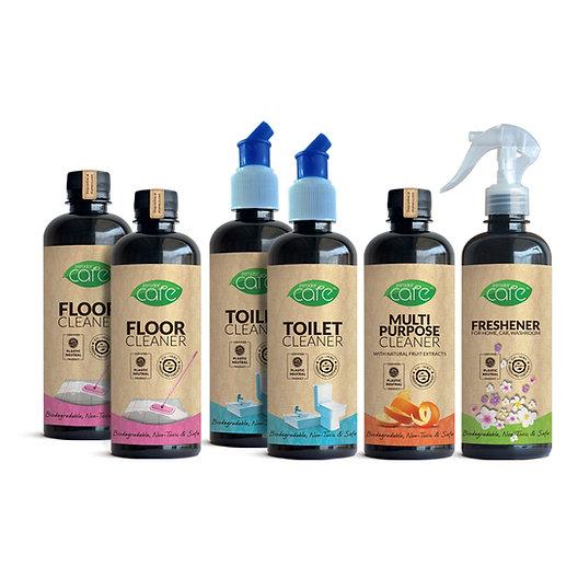 All-Natural Apartment Cleaning Kit | 6 x 400 ml Bottles