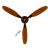 SUPER X1 DECO / TREEZE CEILING FAN (LIGHT TEAK)